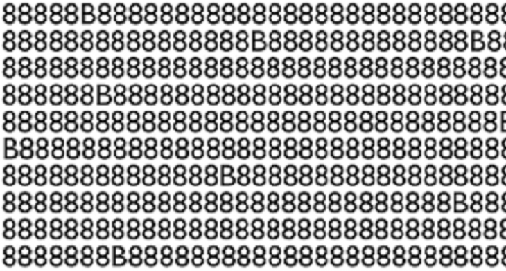 Teste: só quem tem QI elevado consegue acertar quantas letras B tem na&nbsp;imagem