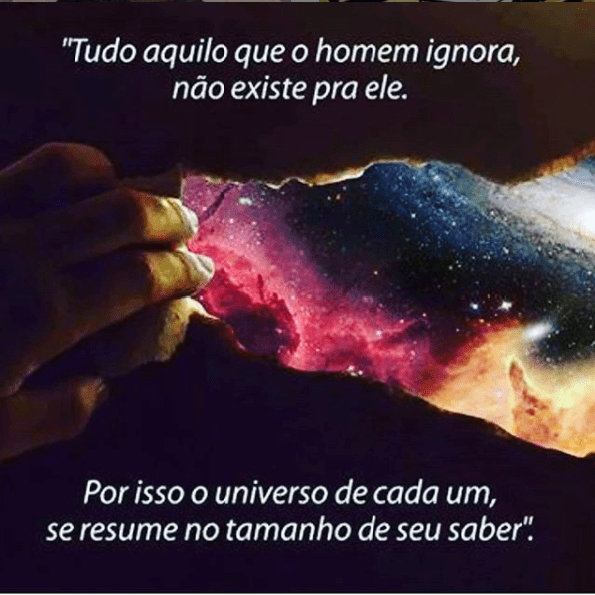 Tudo aquilo que o homem ignora&nbsp;…
