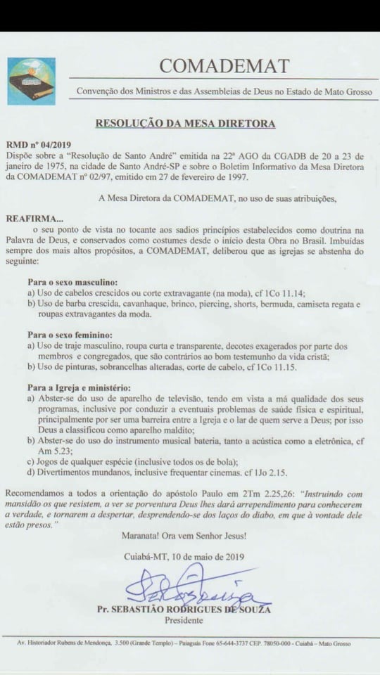 Igreja proíbe fiéis de assistirem TV, irem ao cinema, cortarem o cabelo e usarem&nbsp;barba