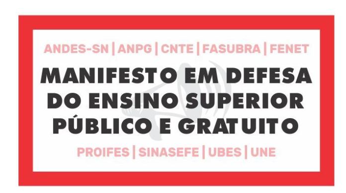 Entidades lançam manifesto em apoio ao Ensino Superior&nbsp;Público