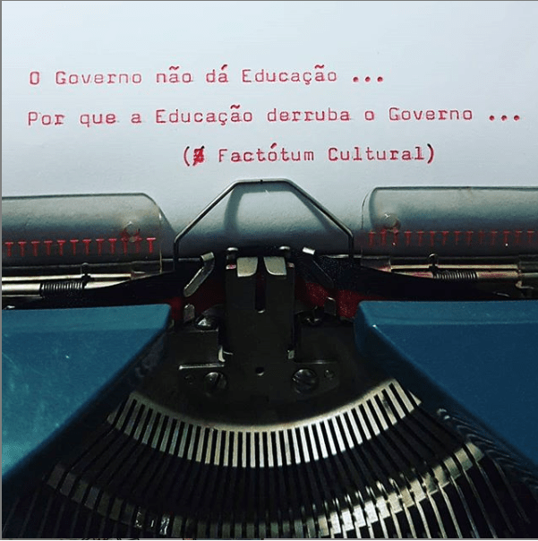 O Governo não dá Educação&nbsp;…