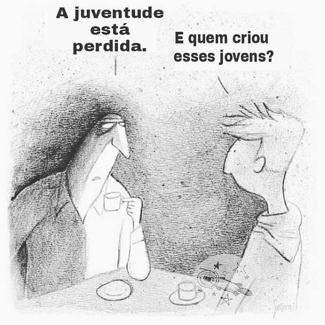 A juventude está perdida&nbsp;…