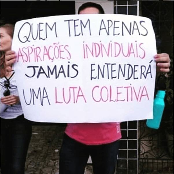 Quem tem aspirações individuais&nbsp;..