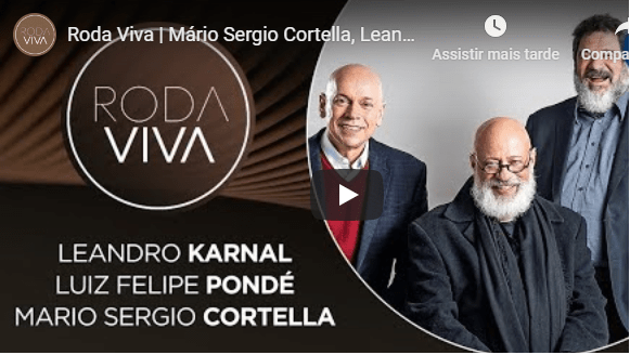 Roda Viva com Mário Sergio Cortella, Leandro Karnal e Luiz Felipe&nbsp;Pondé