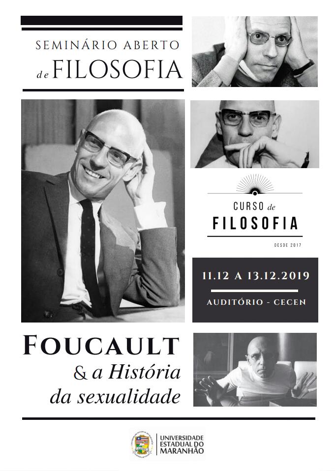 Seminário Aberto de Filosofia irá debater “Foucault e a História da&nbsp;Sexualidade”