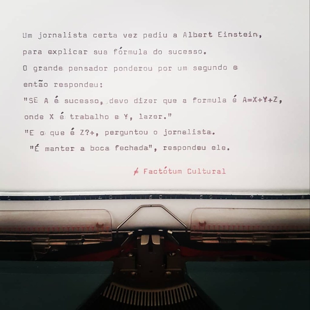 A fórmula do sucesso&nbsp;…