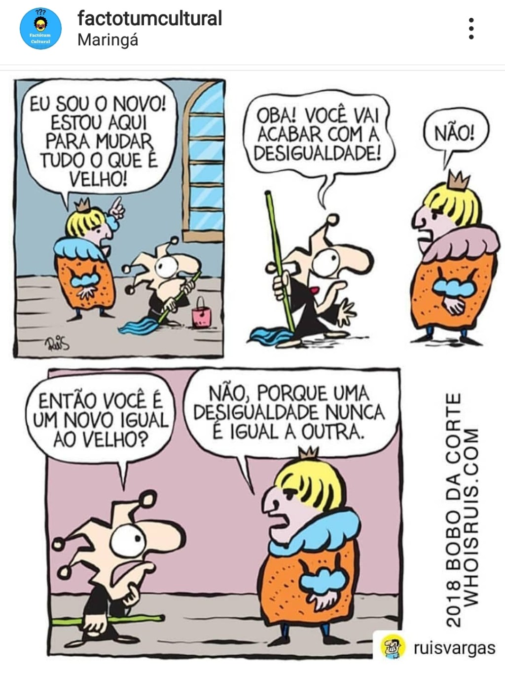 Eu sou o novo! Estou aqui para mudar tudo o que é velho&nbsp;..