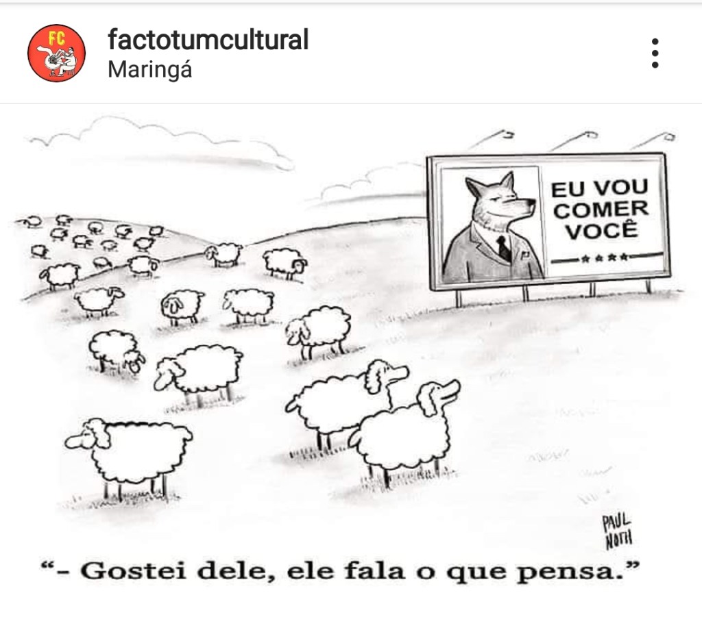 Vota-se no lobo julgando que este protegerá as ovelhas&nbsp;…