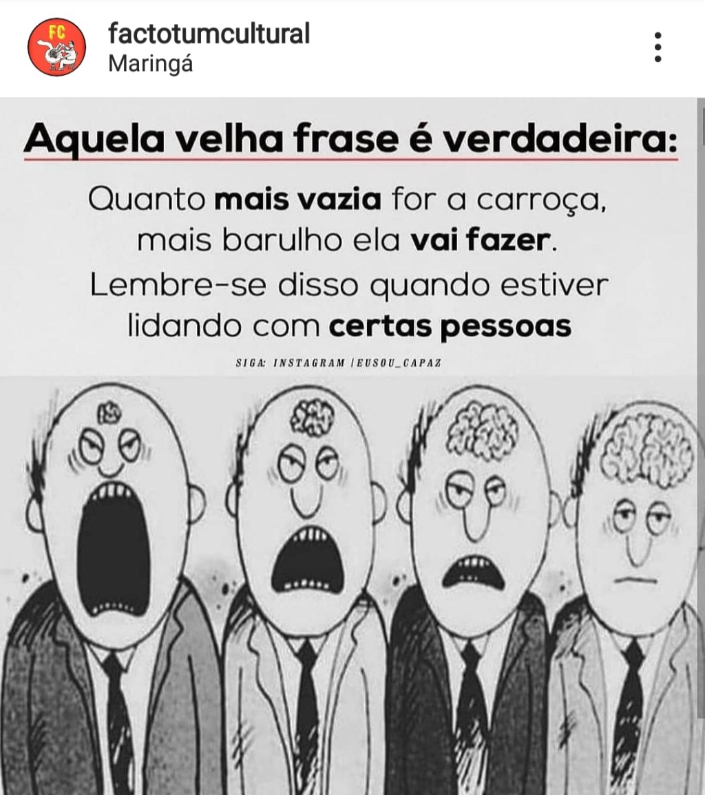 Frase atual e verdadeira&nbsp;…