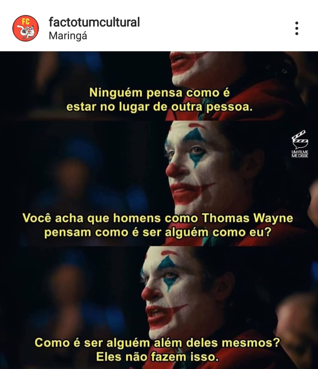 No lugar do outro&nbsp;..