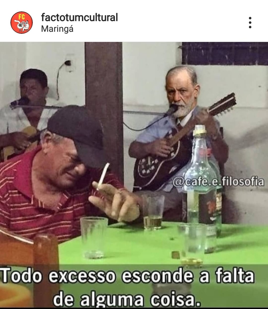 Todo excesso esconde falta&nbsp;…
