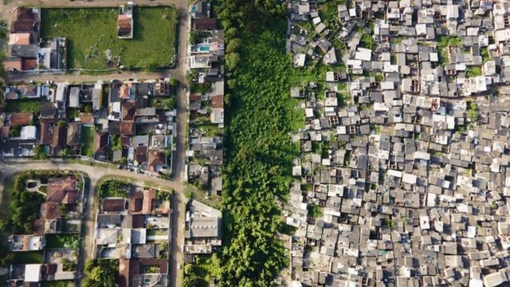 A desigualdade brasileira vista do alto em imagens&nbsp;impressionantes