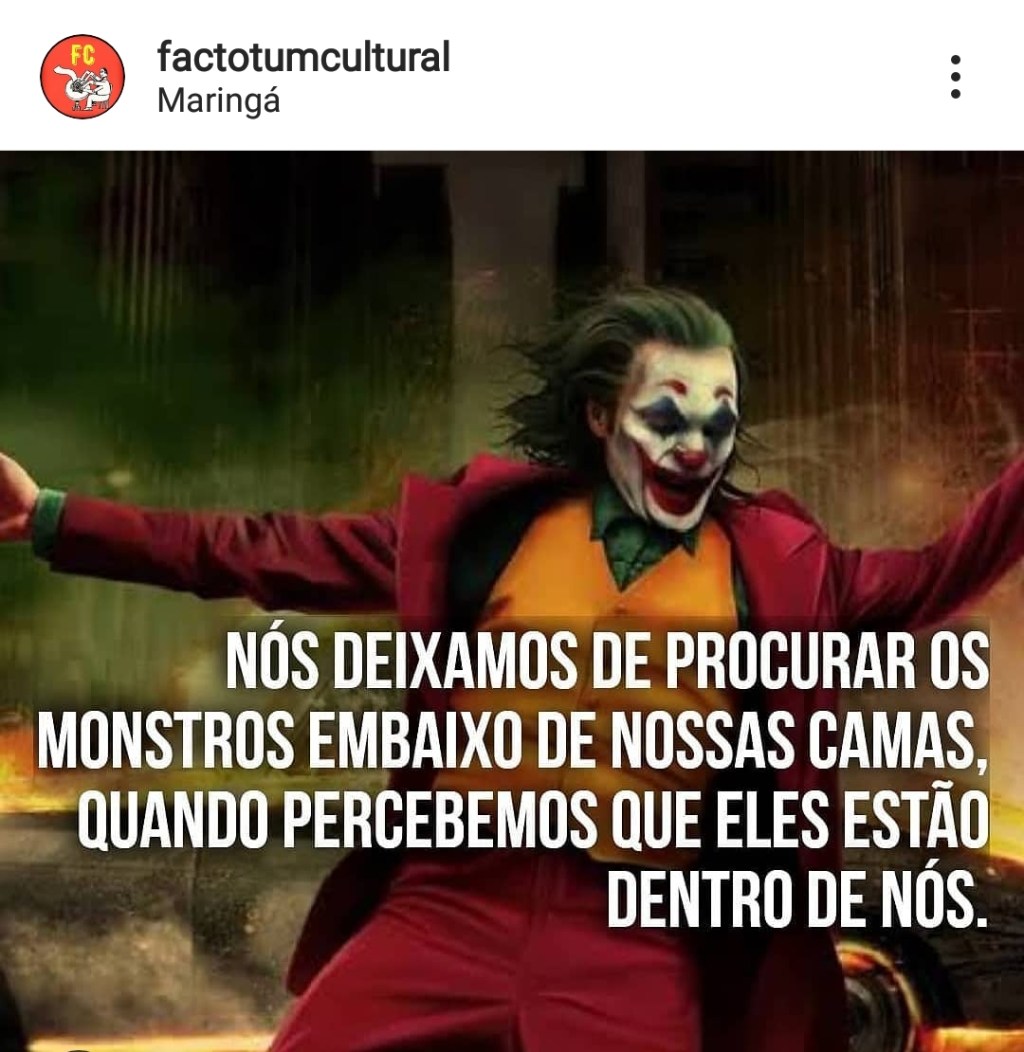 Monstros dentro de nós&nbsp;…