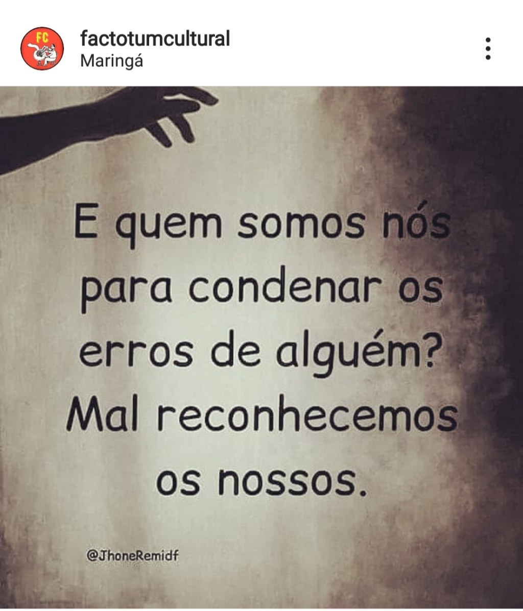 Erros de alguém&nbsp;…