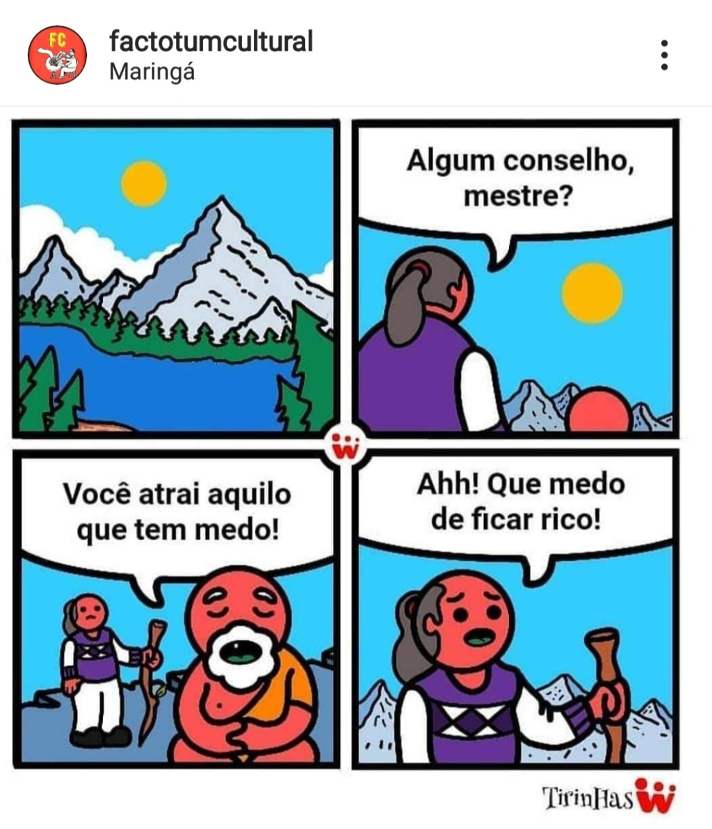 Você atrai aquilo que tem medo&nbsp;…