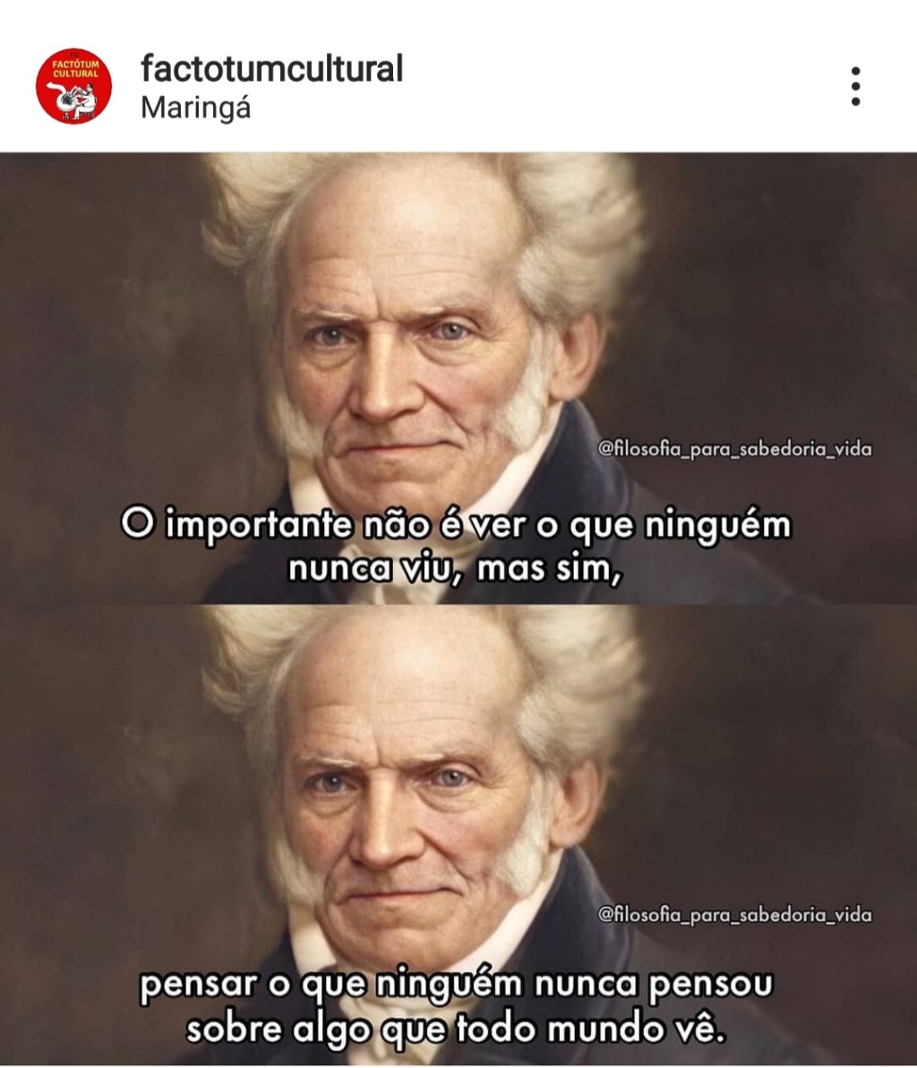 Pensar o que ninguém nunca pensou&nbsp;…