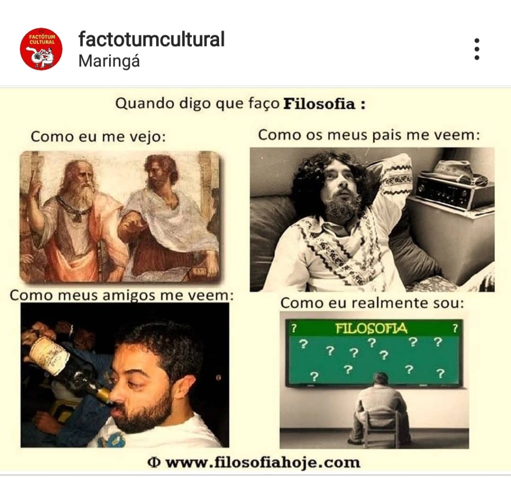 Quando digo que faço filosofia&nbsp;…