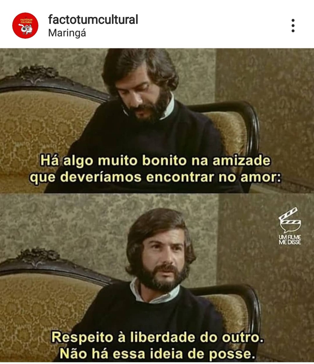 Respeito a liberdade do&nbsp;outro