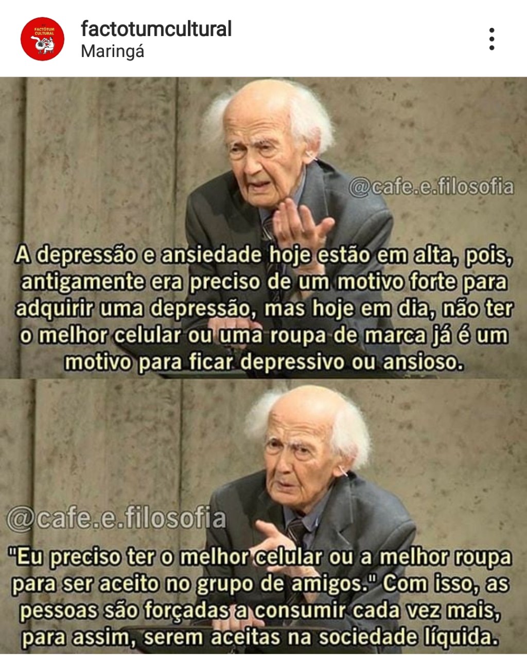 Consumir para ser aceito na sociedade&nbsp;líquida