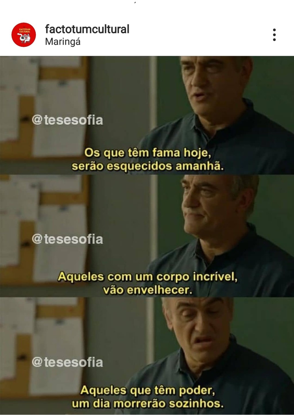 Sobre fama, corpo e poder&nbsp;…