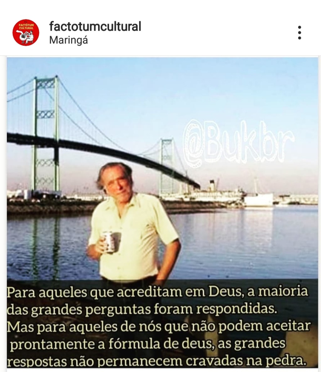 Bukowski sobre Deus&nbsp;…