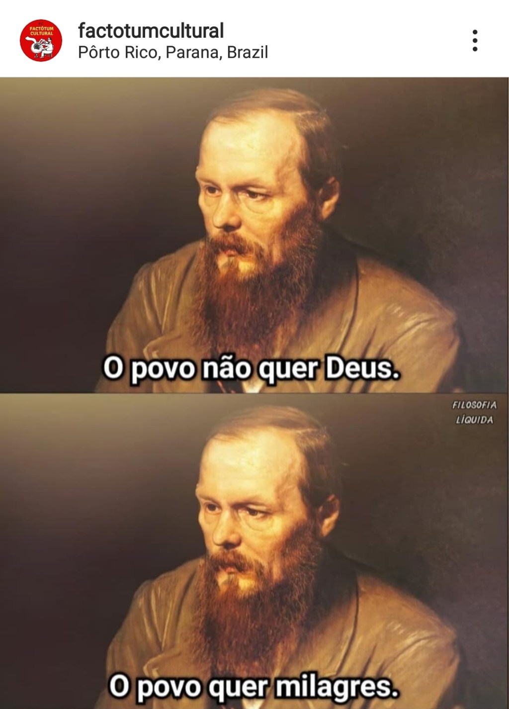 O povo não quer Deus&nbsp;…