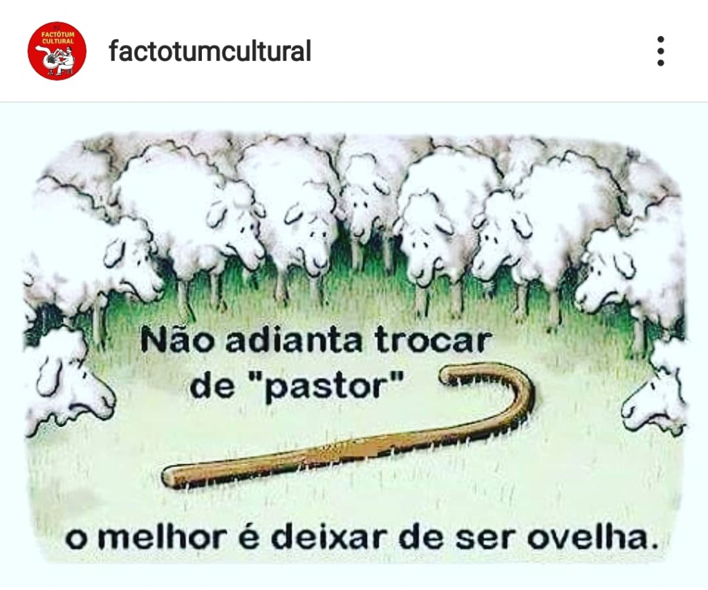 Deixar de ser ovelha&nbsp;…