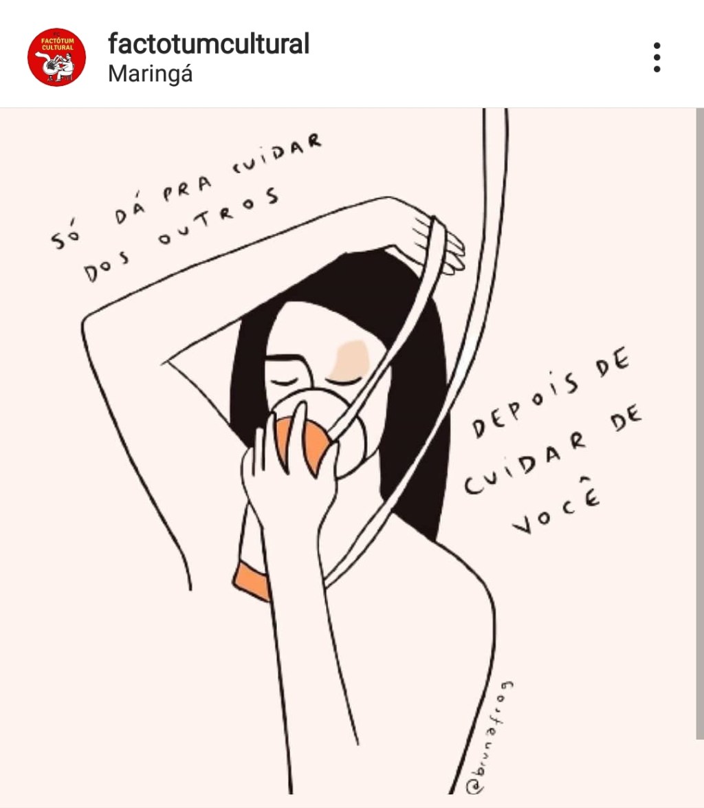 Só dá para cuidar dos outros&nbsp;…