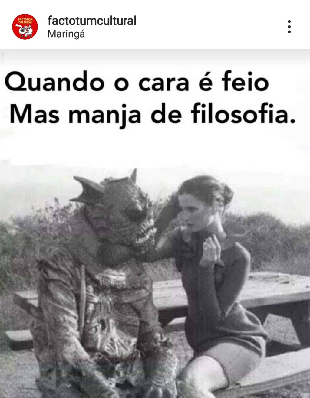 Quando o cara manja de&nbsp;filosofia