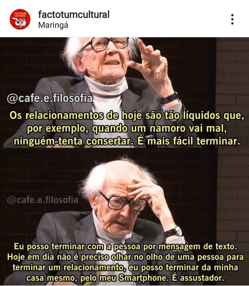 Relacionamentos Líquidos ….