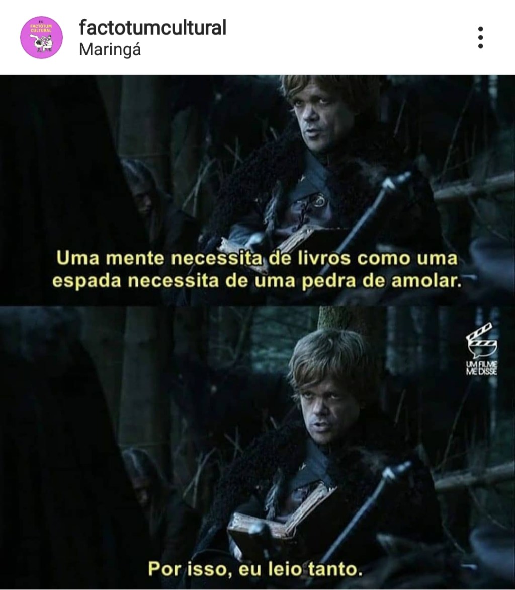 Uma mente necessita de&nbsp;livros