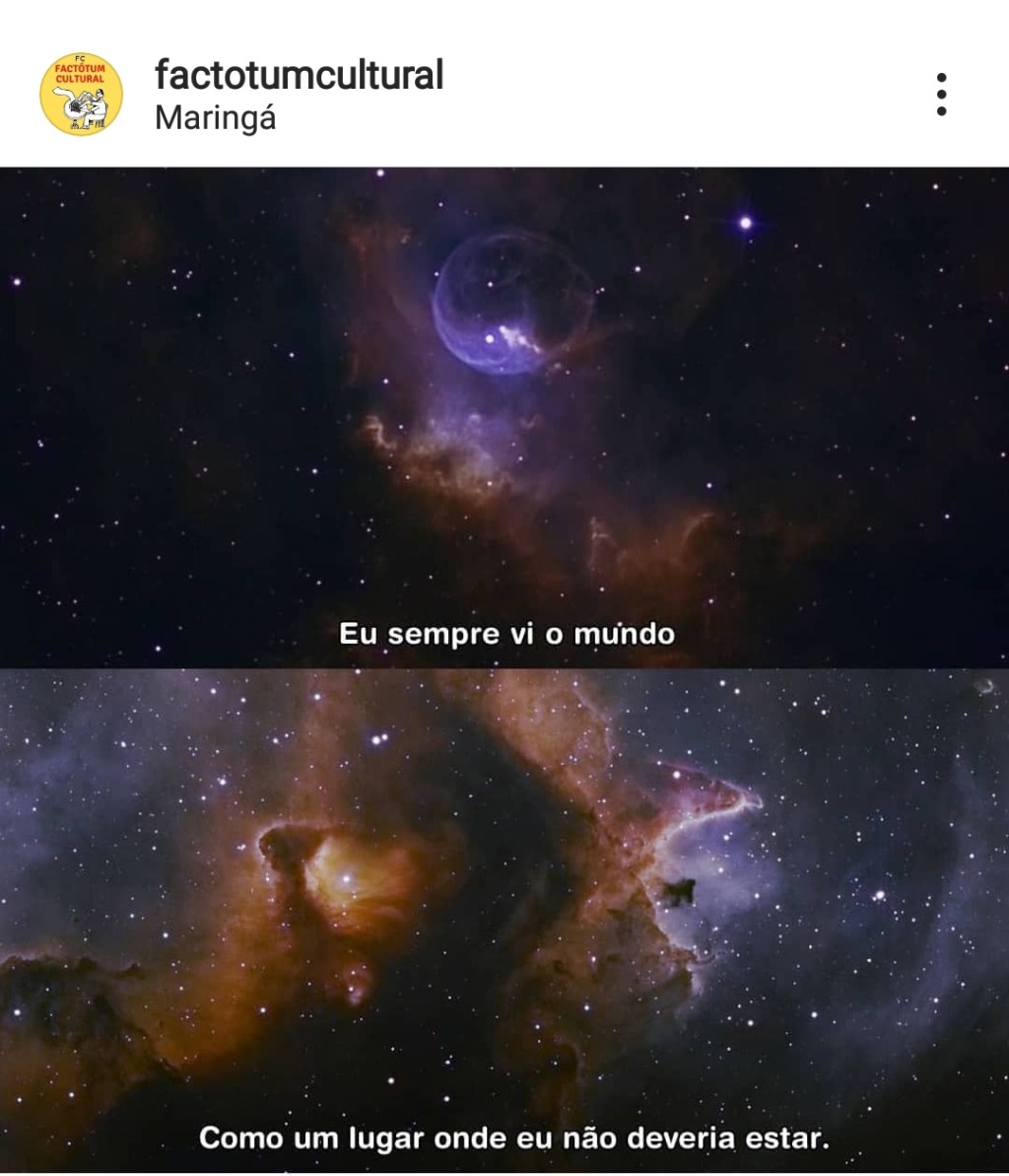 Lugar onde eu não deveria estar&nbsp;…