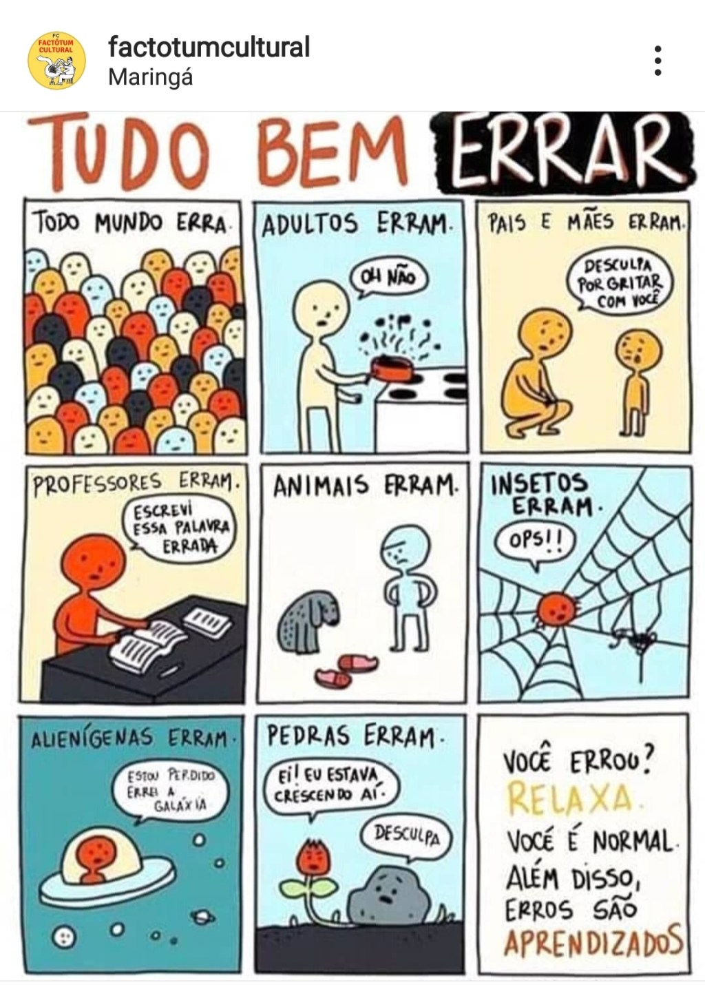 Tudo bem errar&nbsp;…