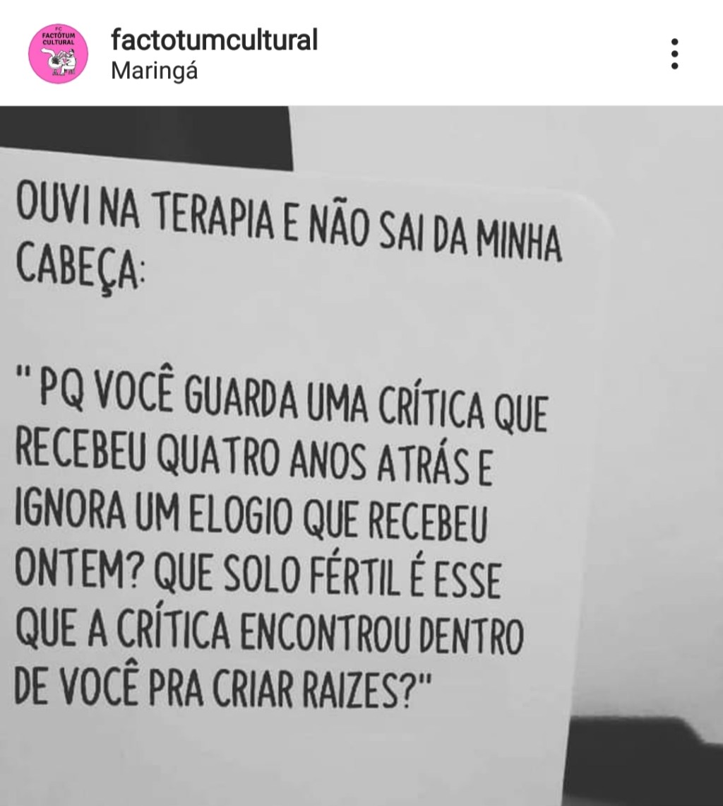 Críticas e elogios&nbsp;…