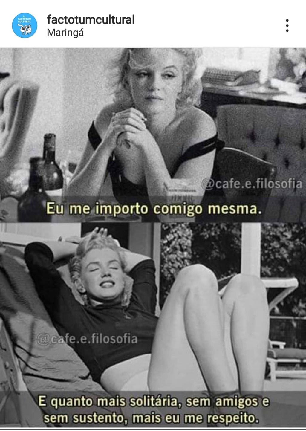 Eu me importo comigo&nbsp;mesmo…