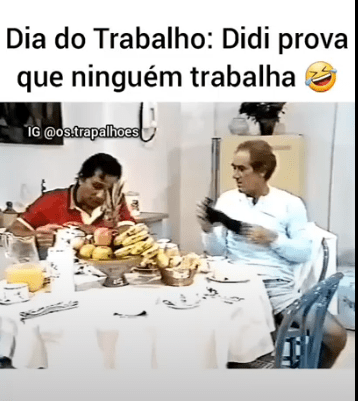 Didi prova que ninguém&nbsp;trabalha