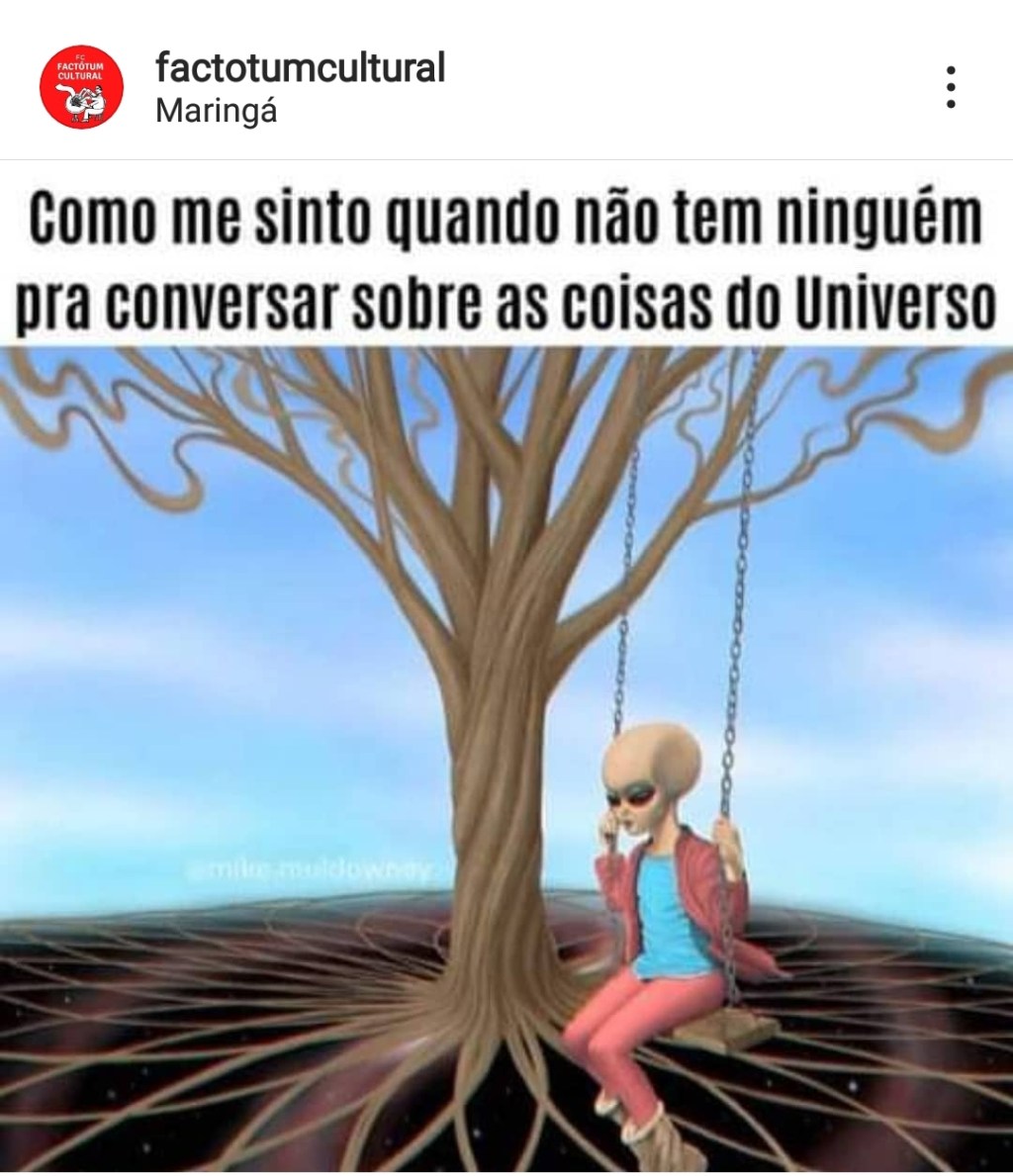 Conversar sobre as coisas do&nbsp;Universo…