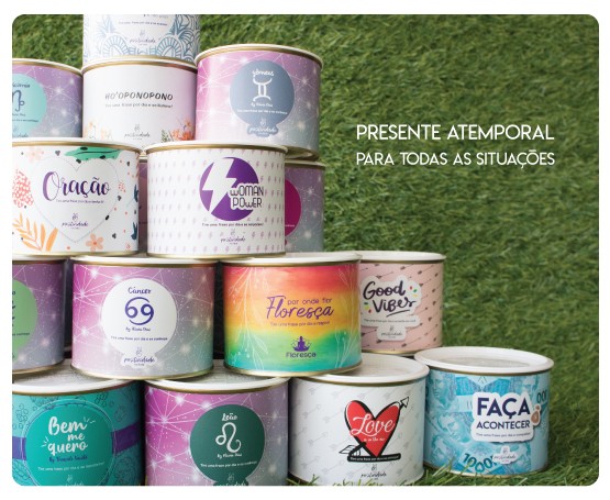 Amigas faturam R$ 15 mil por mês vendendo latas com mensagens&nbsp;positivas