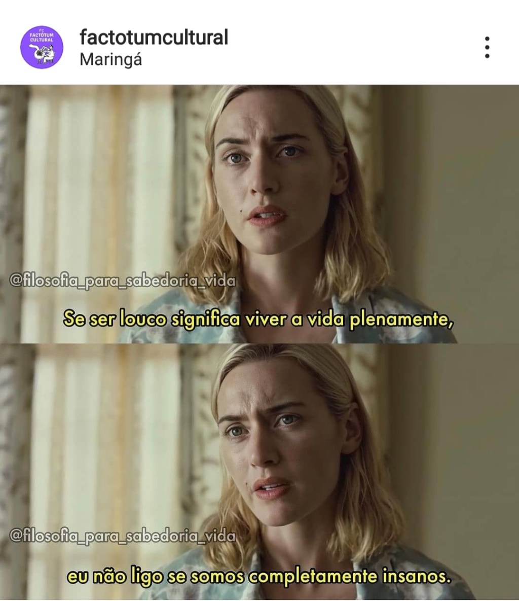 Viver a vida plenamente…