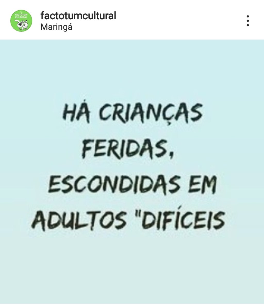 Crianças feridas, adultos&nbsp;difíceis…