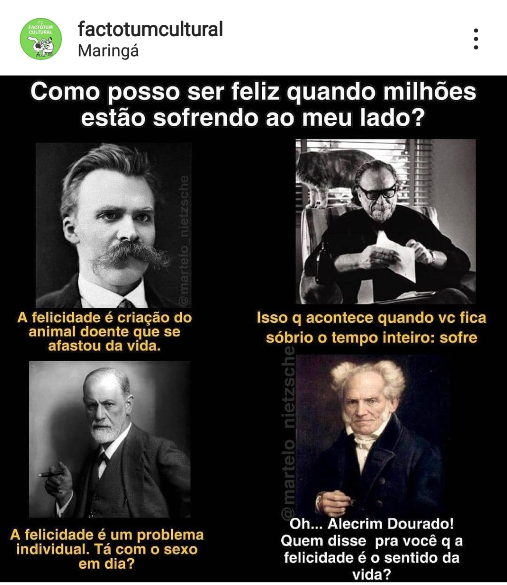 Como posso ser feliz quando milhões estão sofrendo ao meu&nbsp;lado?