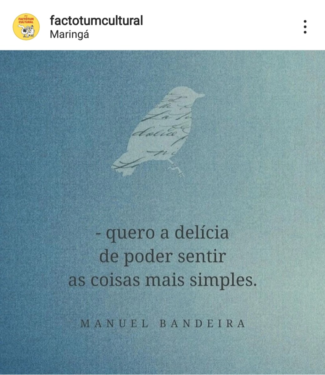 Coisas simples… – Portal Factótum Cultural