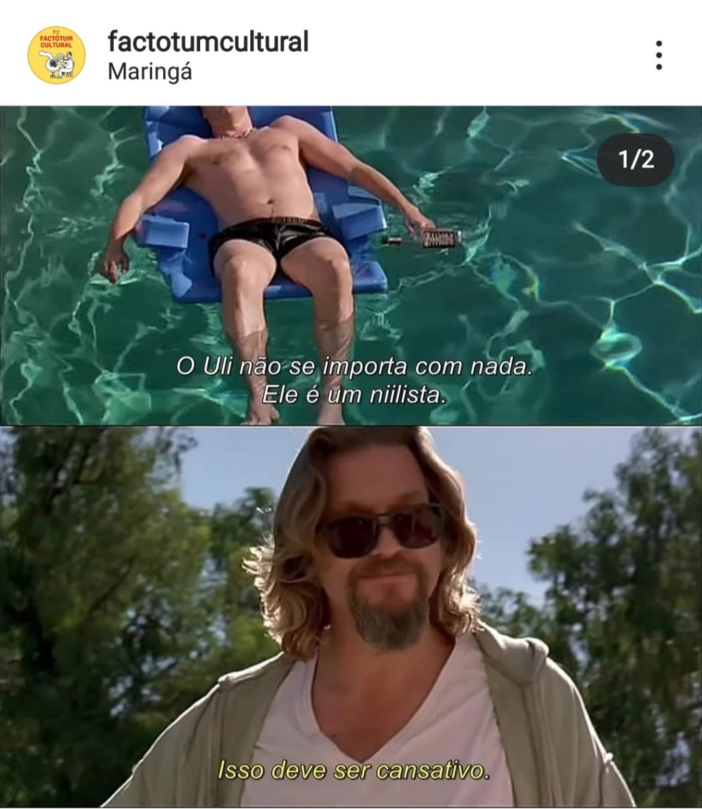 Ele é um&nbsp;niilista…