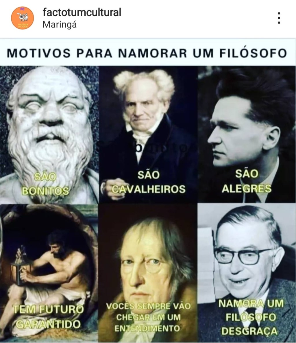 Motivos para namorar um&nbsp;filósofo…