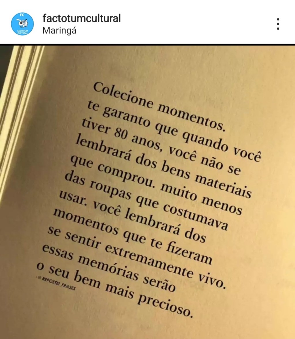 Colecione momentos