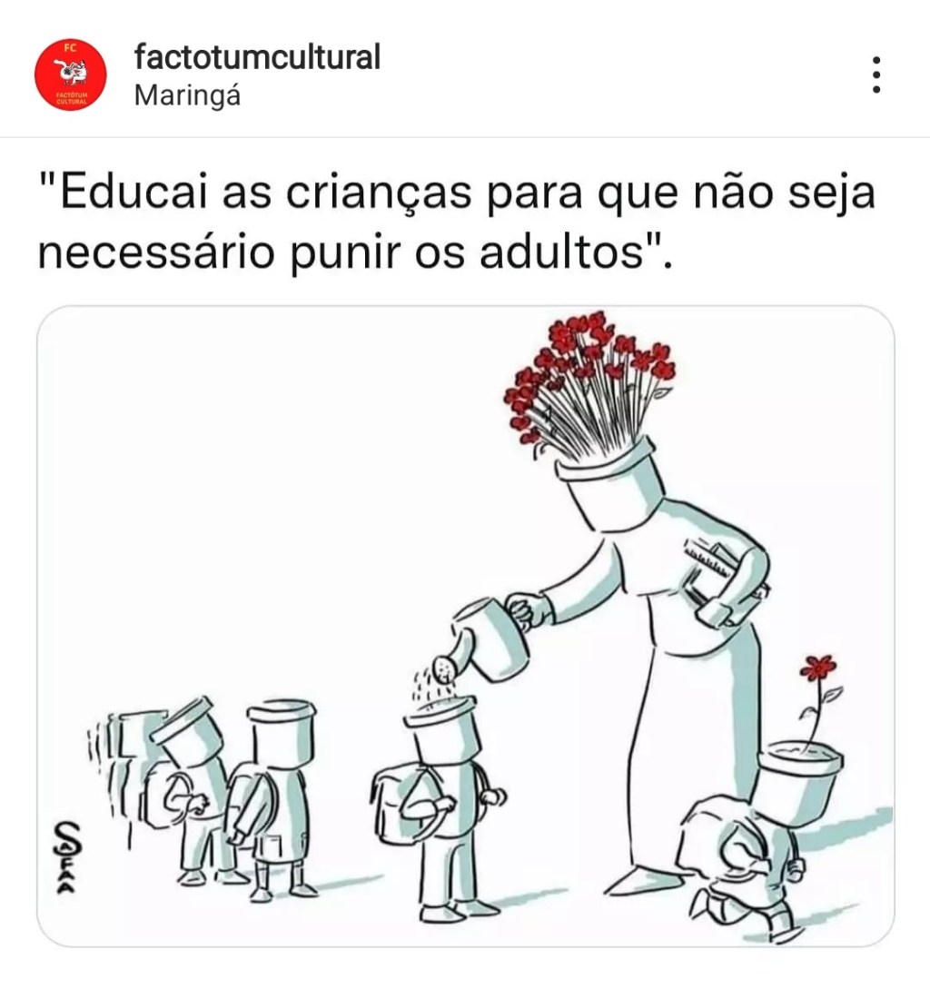 Educação das crianças…