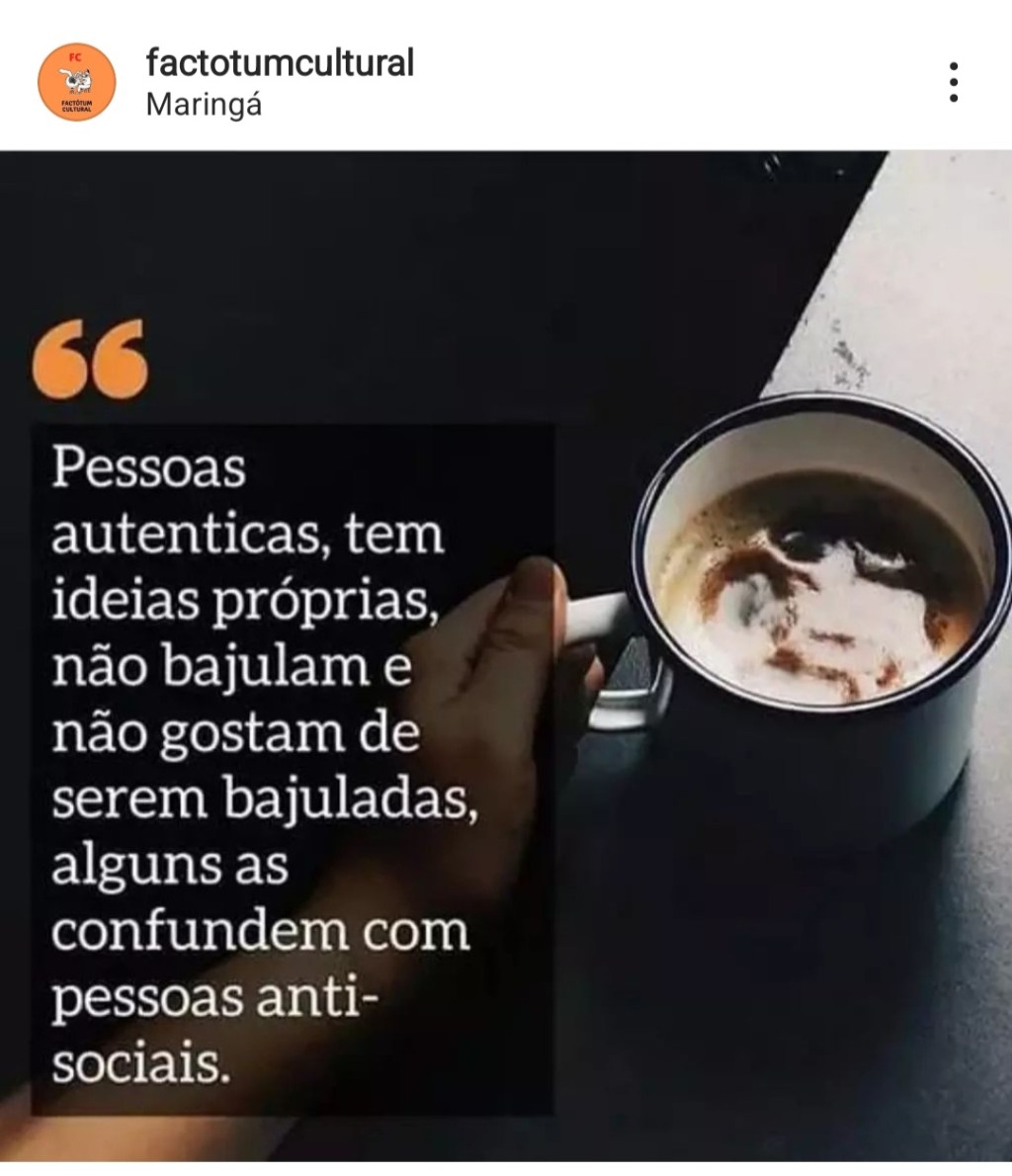 Pessoas autênticas…