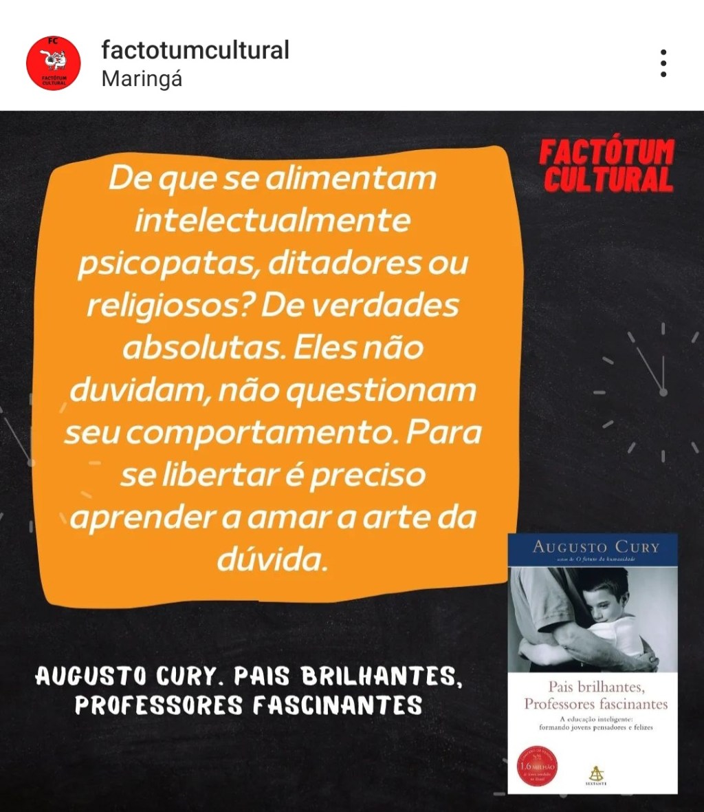 Amar a arte da&nbsp;dúvida…