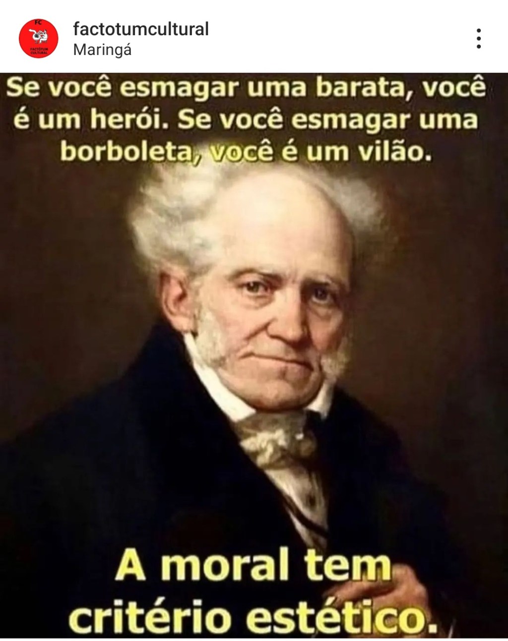 A moral tem critério&nbsp;estético