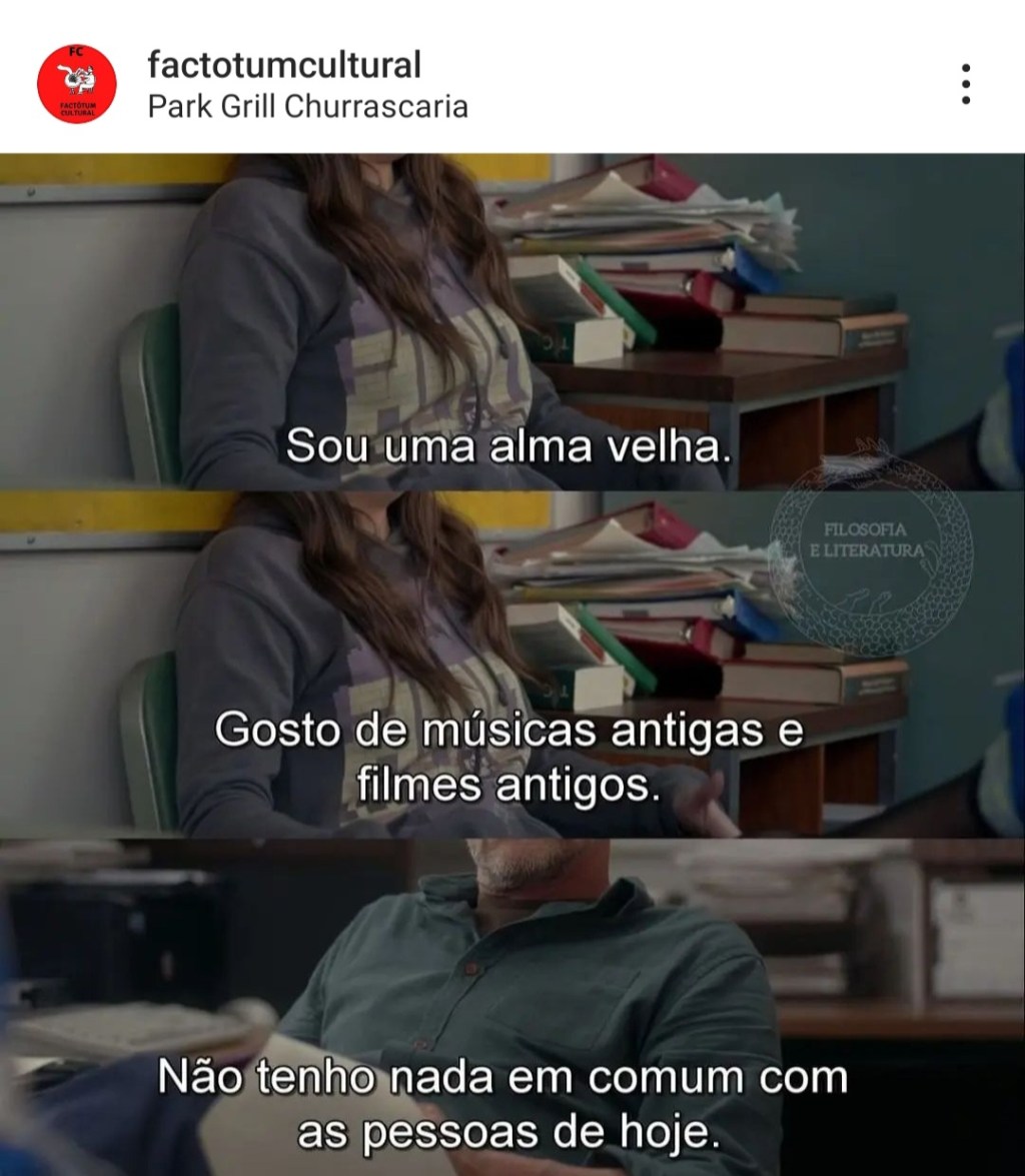 Sou uma alma&nbsp;velha